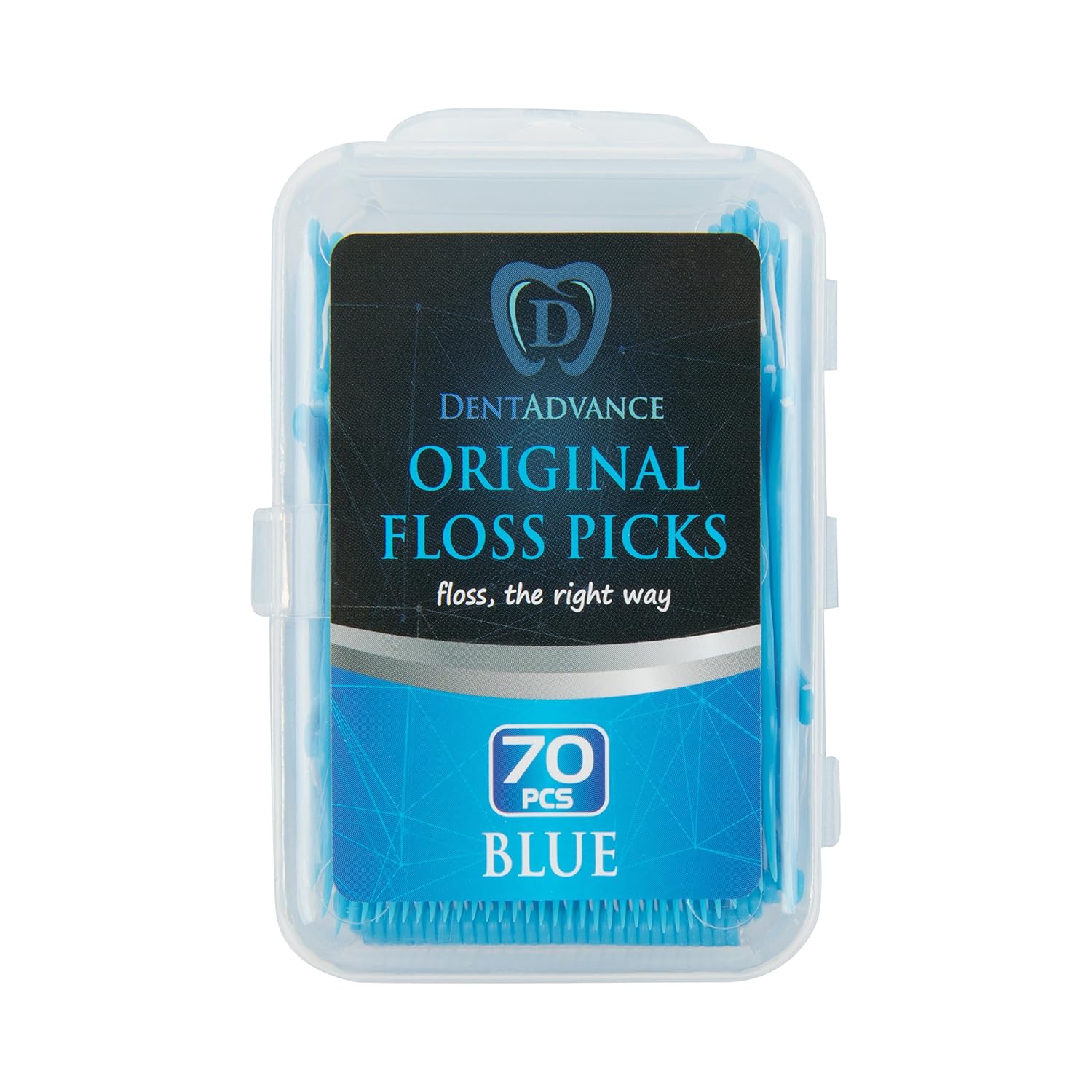 DentAdvance Original Dental Floss Picks Easy Reach Back
