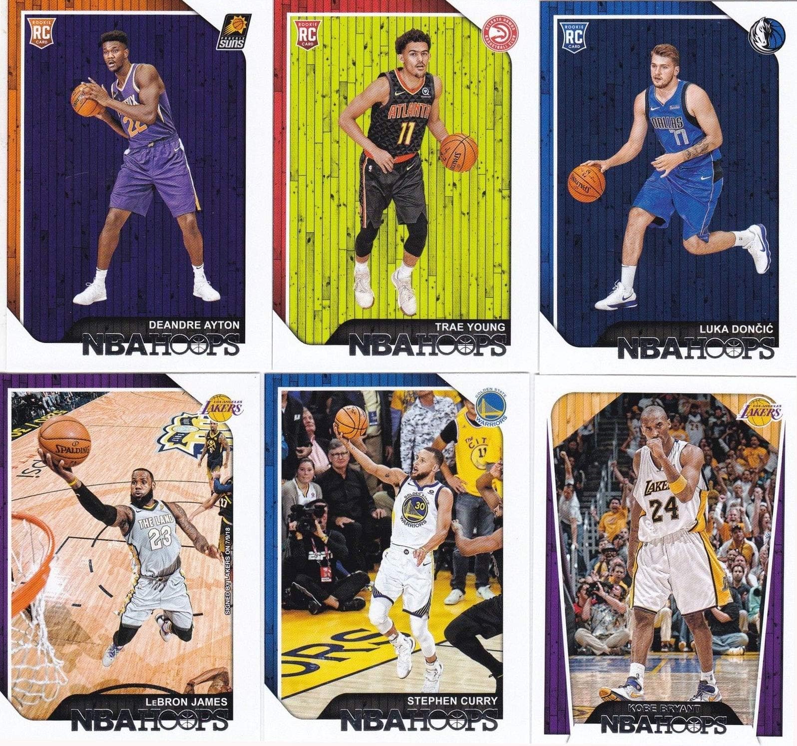 2018 2019 Hoops Basketball Series Complete Mint 300 Card Set with Stars, Hall of Famers and Rookies including Lebron James, Luka Doncic, Trae Young and More