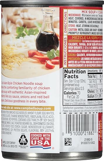 Amazon.com : Campbells Condensed Soup, Asian-Style Chicken ...