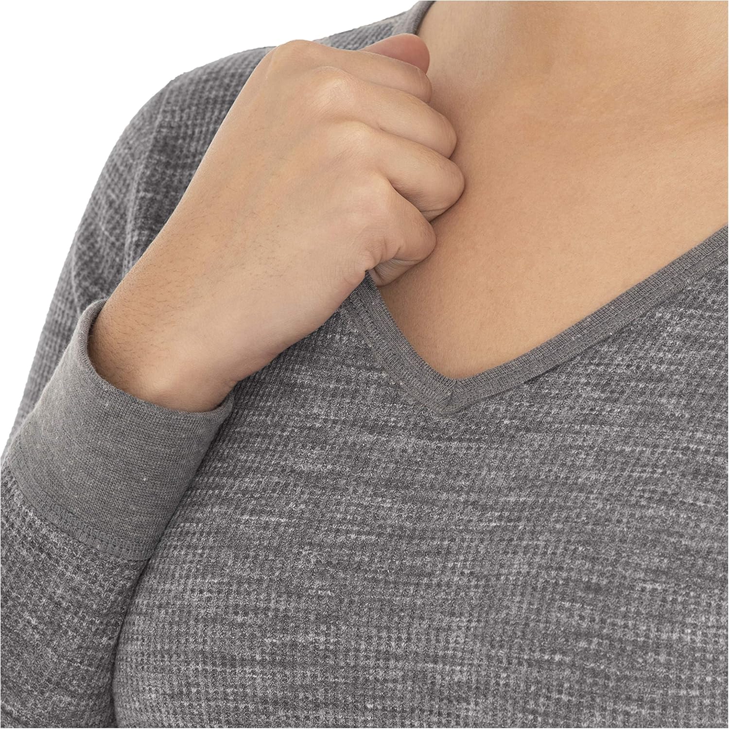 Fruit of the Loom Women's Micro Waffle Premium Thermal V-Neck Tee at  Women’s Clothing store