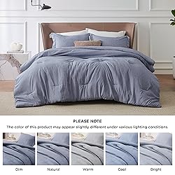 Bedsure Twin/Twin XL Comforter Set Kids - Blue Twin