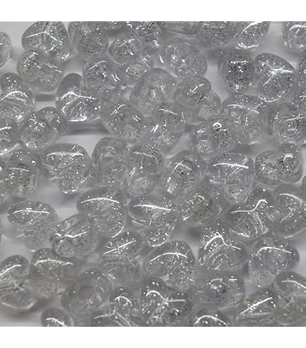 BeadTin Cuentas De Pony De Corazón Opaco Rosa Bebé De 0.472 In (250 Piezas