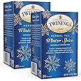 Twinings Winter Spice Herbal Tea - Camomile with Apple, Cinnamon, Cardamom, Cloves, Caffeine-Free Tea Bags Individually Wrapped, 20 Count (Pack of 2)