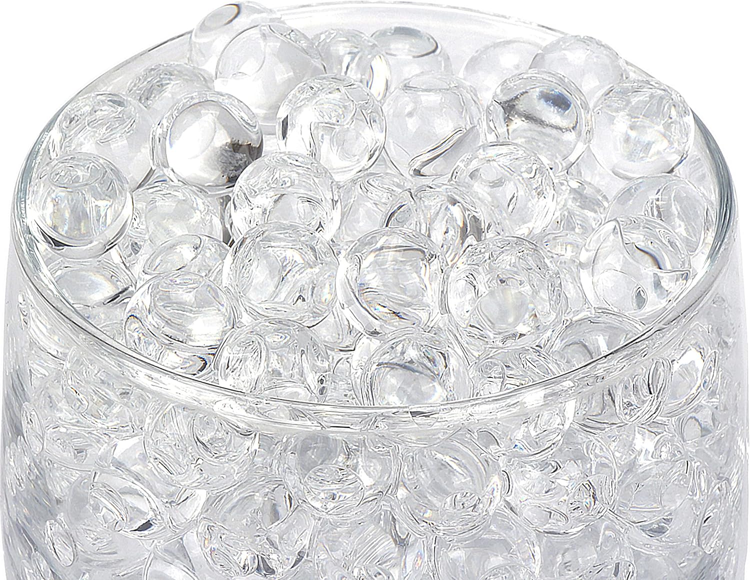 Vase Fillers - BYMORE 90000 Clear Water Gel Jelly Beads Vase Filler Beads,Vase Fillers for Candle Making, Wedding Centerpiece, Floral Arrangement