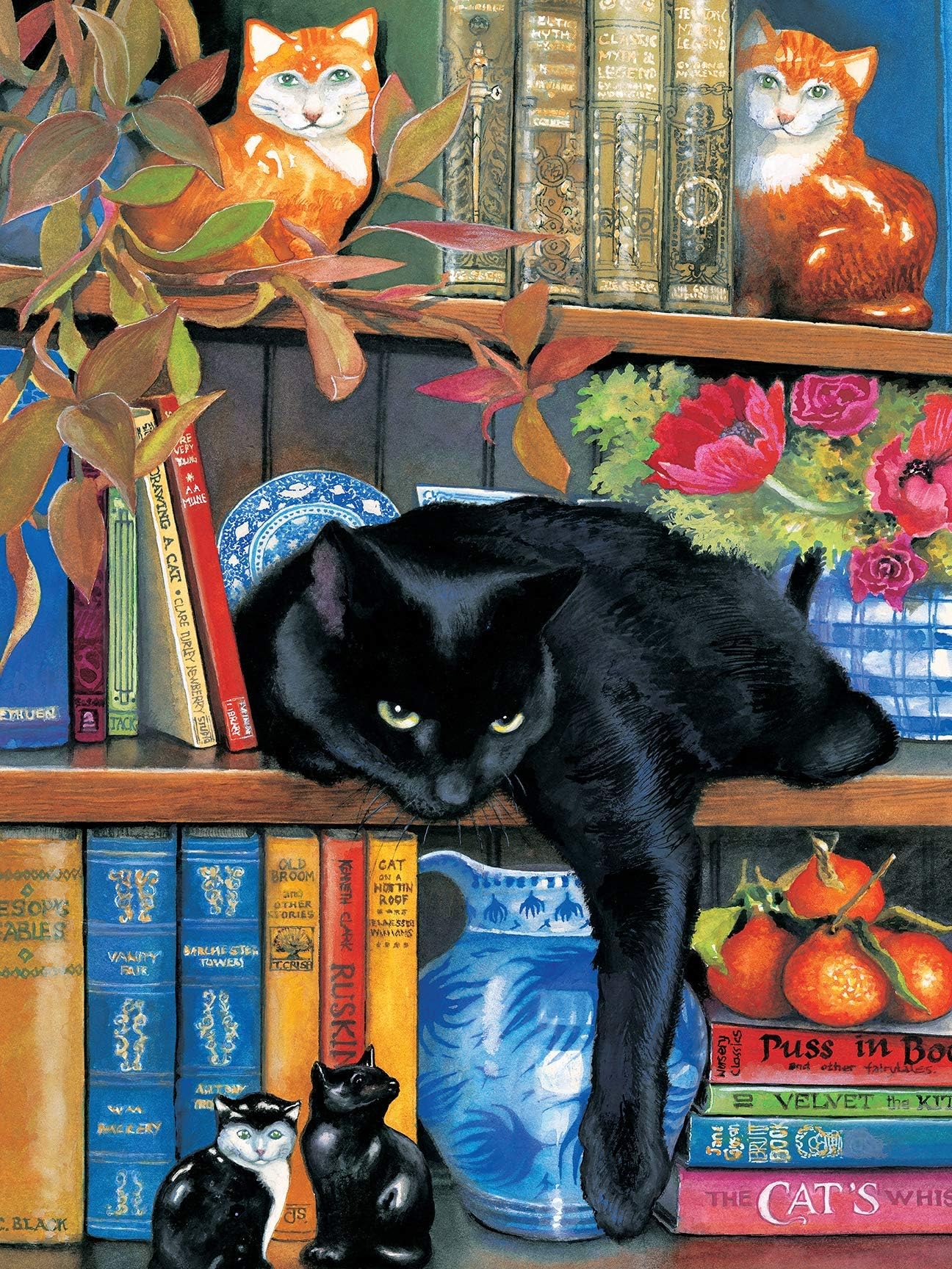 300 Large Piece Puzzle for Adults: Cat on the Shelf Jigsaw Puzzle