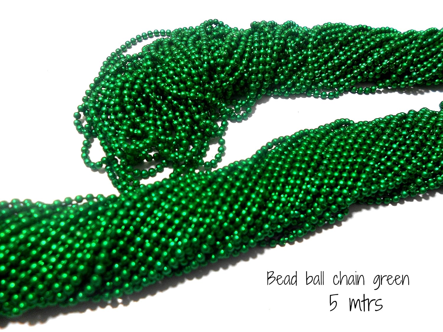 AM Ball Chain for Jewelry Making/Decorating and Craft Work (Dark Green