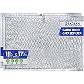 Bagean Stove Hood Vent Filter 11.81"x17.32" BPS1FA36 Compatible with Broan Range Hood Filter Replacement - Fit's Allure Range Overhead Aluminum Screen - Blocks Grease & Filters Over Oven Air (2-Pack)