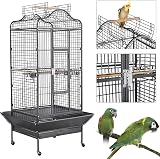 Yaheetech Rolling African Grey Parrot Cage Large 160cm High view 4