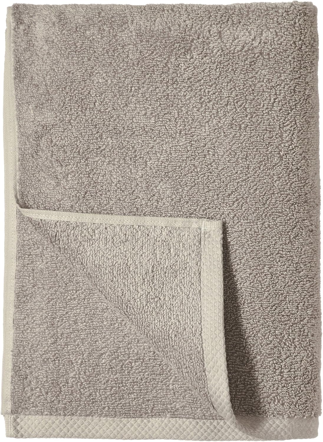 Basics Quick-Dry, Luxurious, Soft, 100% Cotton Bath Towels, Platinum - Set of 2: Home & Kitchen