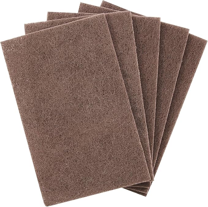 Chef Grade, Non Scratch Large Brown Scouring Pads 5 Pack