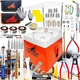 MEETDUMPL Stained Glass Kit，Stained Glass Kits for Adults，Glass Grinder，Stained Glass Grinder，5/8" + 1" Diamond Grinder Bit,150W Soldering Iron Kit,Glass Cutter Tool Kit（Patent has been registered）(7)