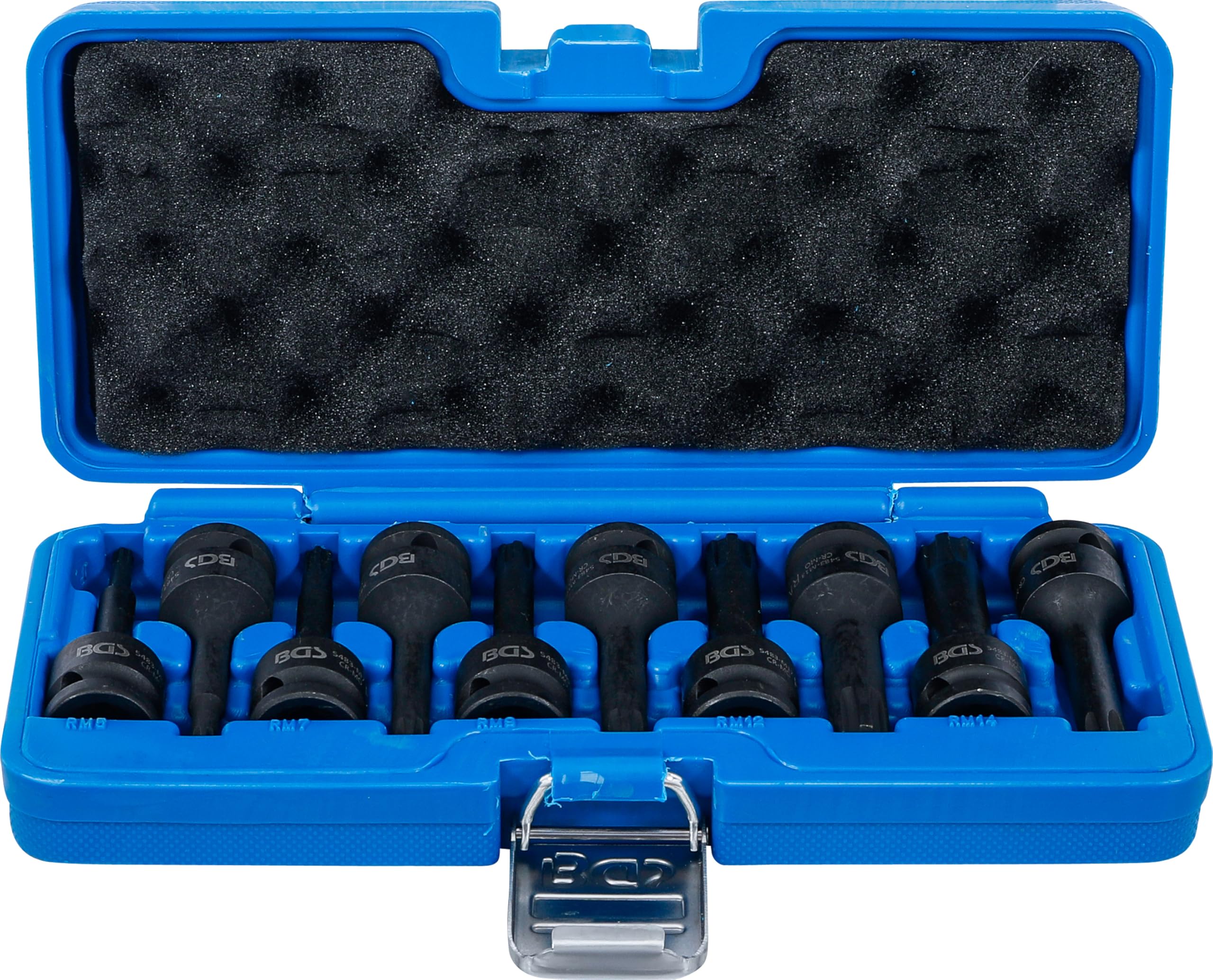 BGS 5483 | Impact Bit Socket Set | 12.5 mm (1/2") Drive | Spline (for Ribe) M5 - M14 | 9 pcs.