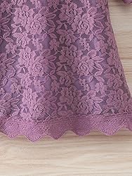 Flower Girl Dress, Lace Dress 3/4 Sleeve Dress