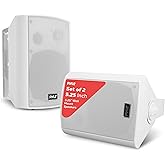 Pyle PDWR51BTWT 5.25" Indoor/Outdoor Wall-Mount Bluetooth Speaker System (White)