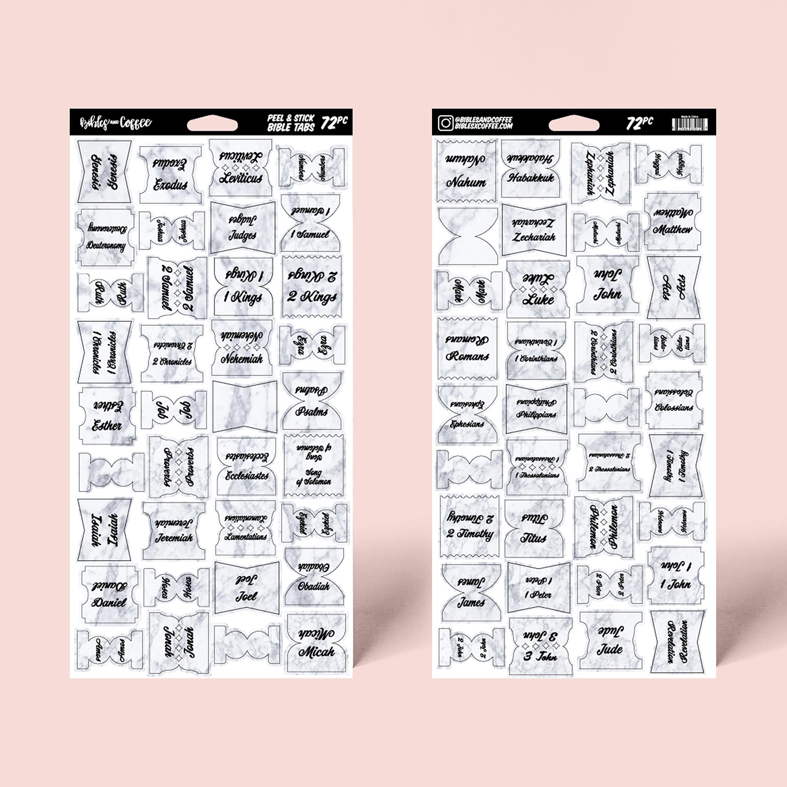 Marble Bible Tabs by Bibles and Coffee