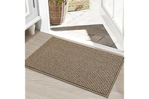 BEQHAUSE Dirt Trapper Door Mat 20" x 32", Non-Slip Washable Doormats Entrance Mat, Dirt Resistant and Absorbent Welcome Mat, 