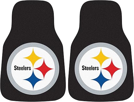 Fanmats Nfl Pittsburgh Steelers Nylon Face Carpet Car Mat