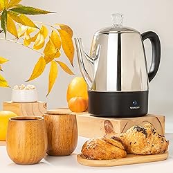 Mixpresso Small Percolator Coffee Pot Electric 4