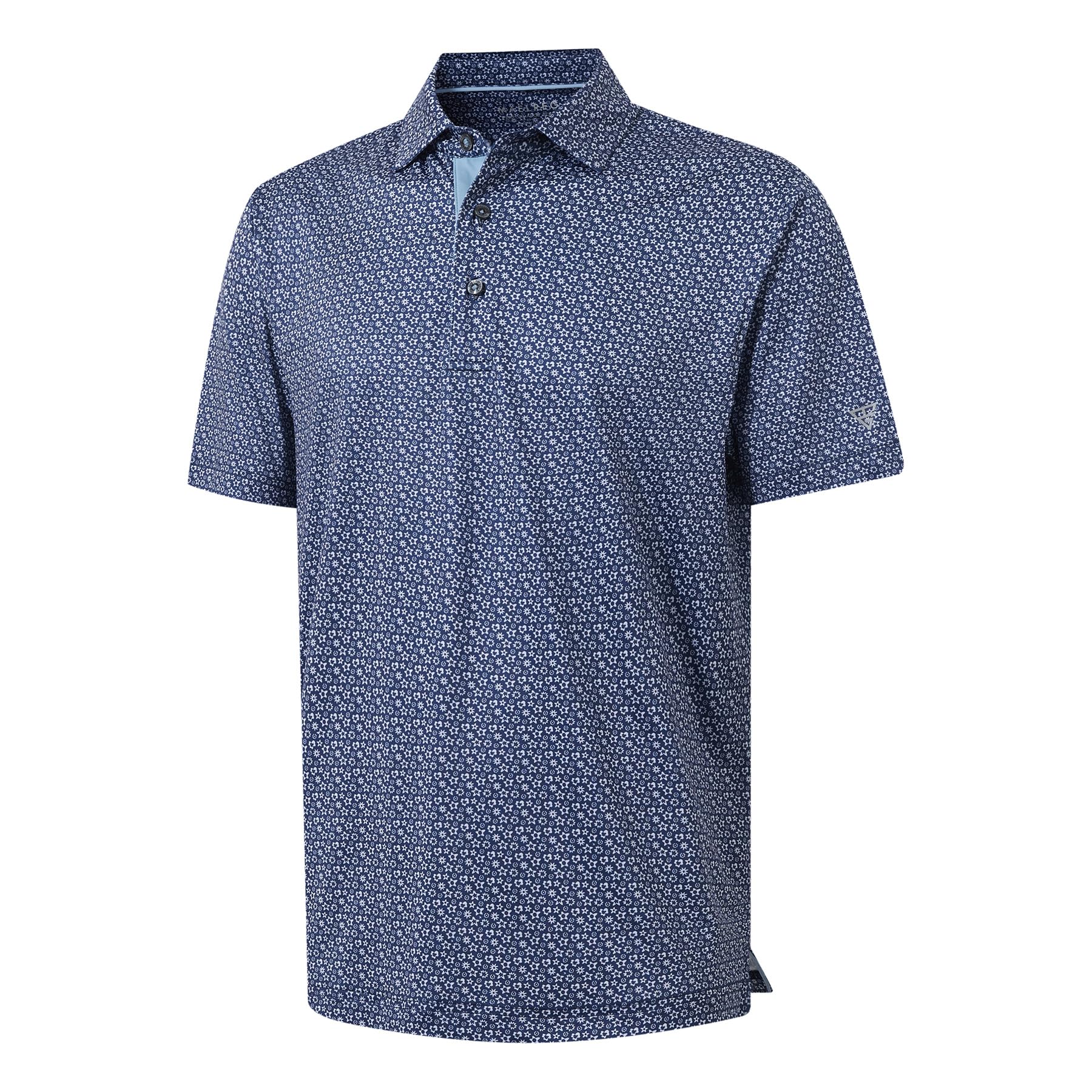 M MAELREG Golf Shirts for Men Dry Fit Print Patterns Performance Moisture Wicking Mens Polo Shirts Short Sleeve Image