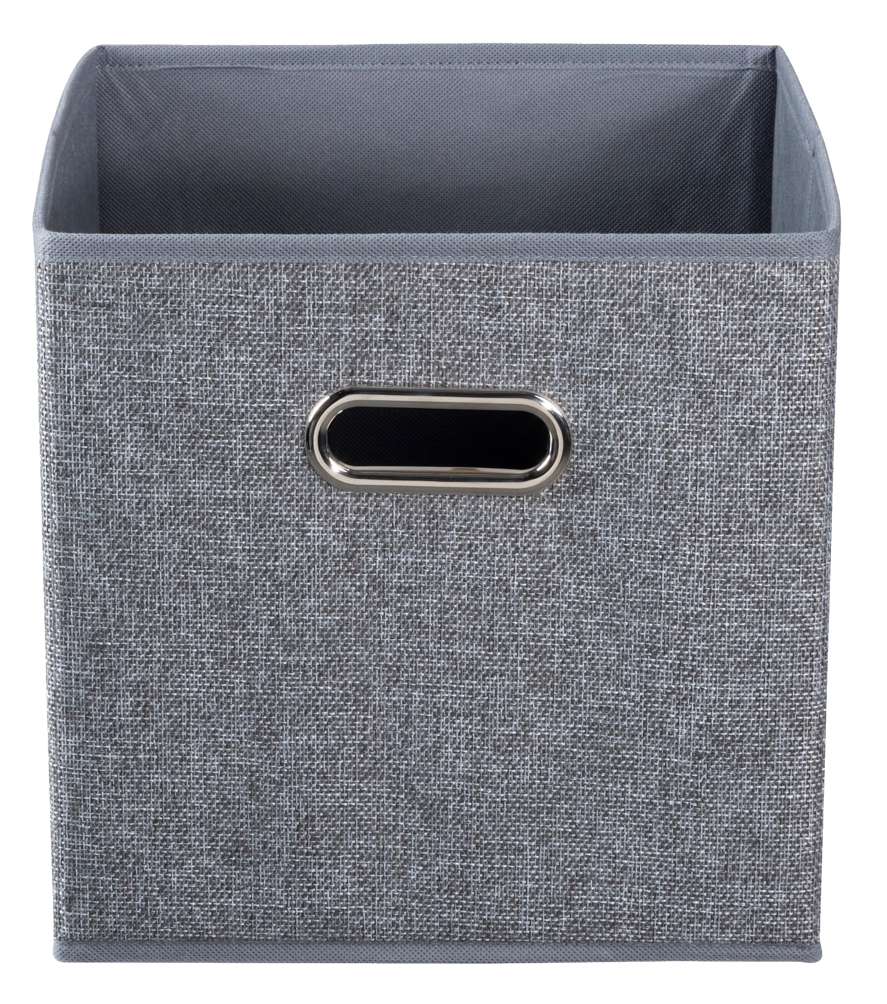 APOLLO THE HOUSEWARES BRAND Foldable Storage Box, Drawer Insert Ikea Kallax, Foldable Maximize Space, Declutter Effortlessly, Durable, Stylish, Space-Saving, Size: 27x27x27cm. Grey