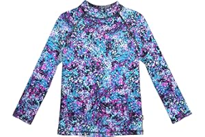 Long Sleeve Rashguard for Girls with UPF 50+ Sun Protection | White by City Threads