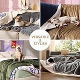 LE SURE Waterproof Dog Blanket 100x80cm Fleece Plush Reversible Grey view 6