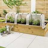 Christow Small Grow Tunnel Cloche Garden Polytunnel 1.95m Long view 2