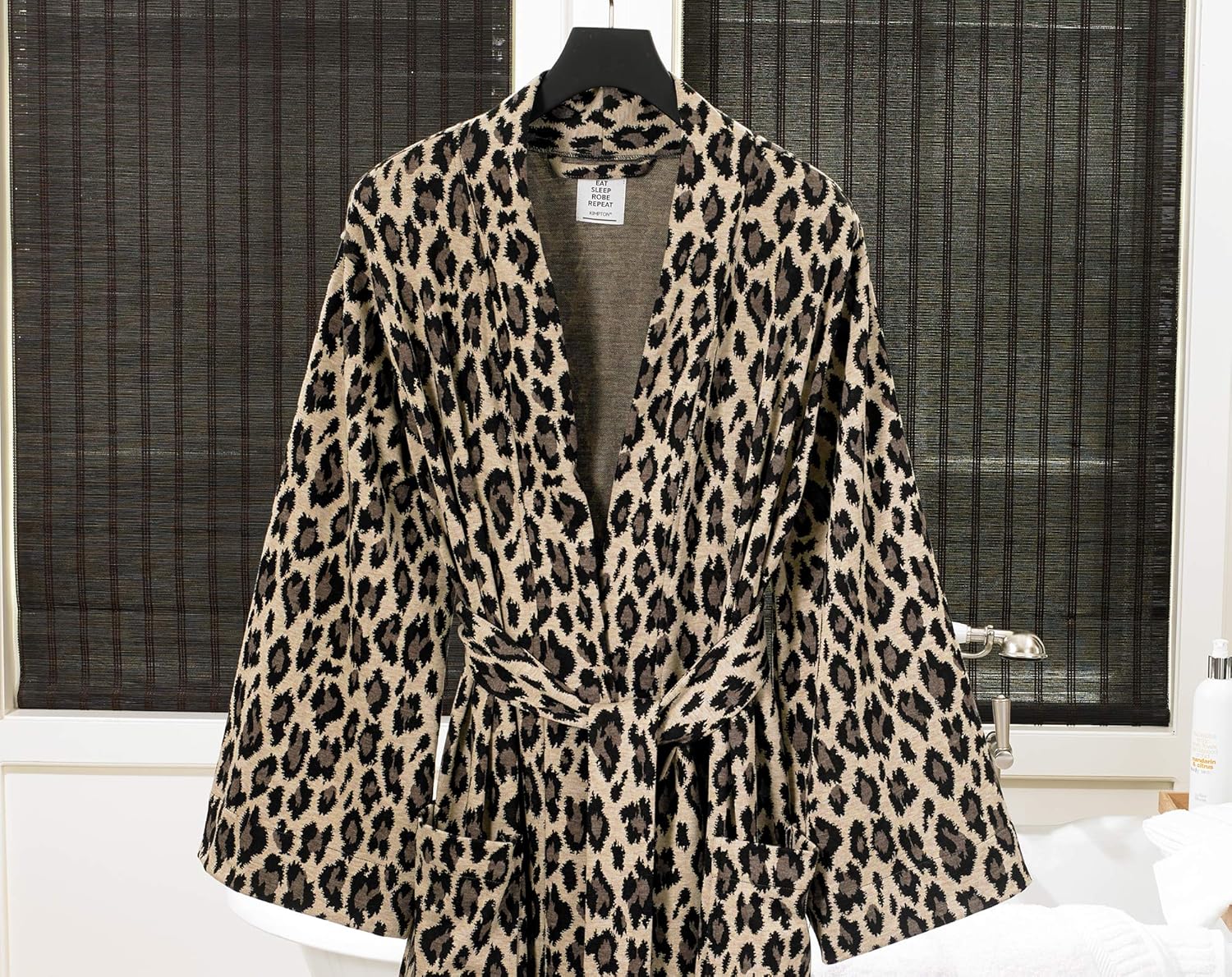 leopard print robe mens