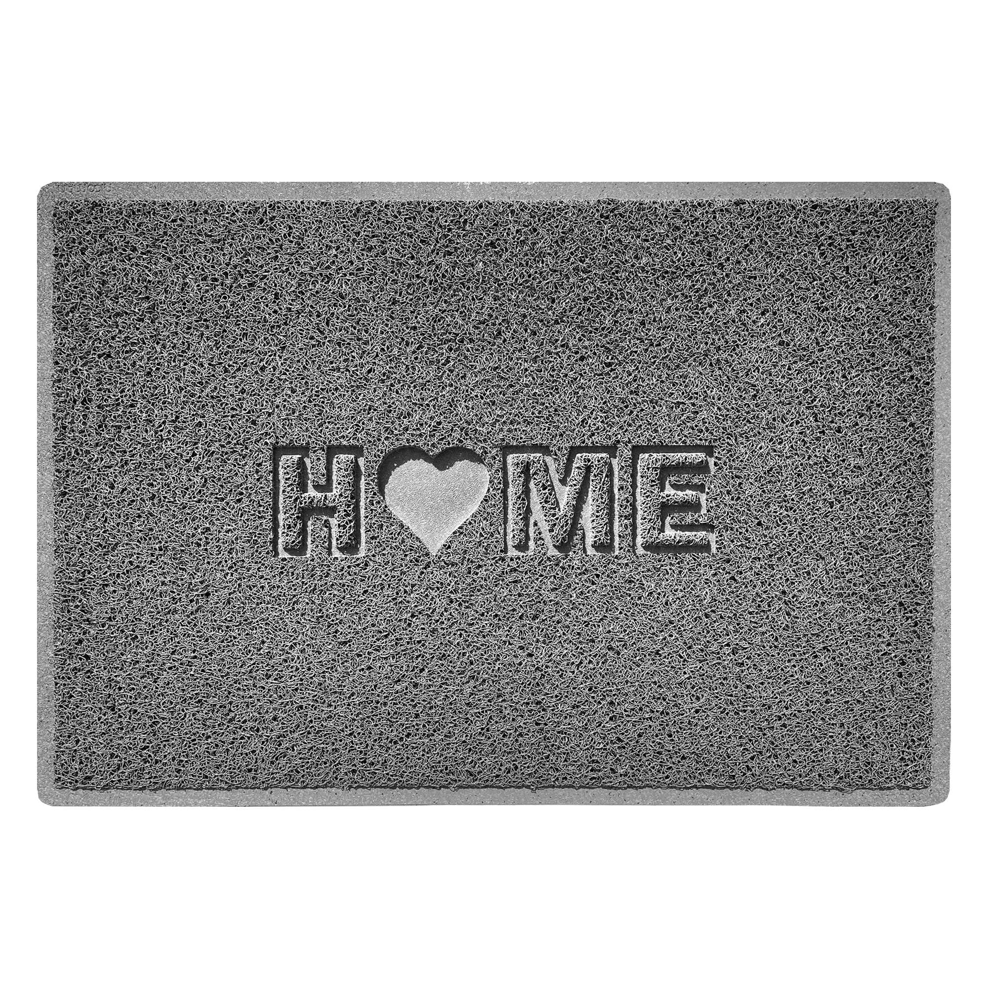 Nicoman LOVE at HOME Doormat 90x60cm - Quiet Gray｜Heavy Duty Non-Slip｜Indoor/Outdoor｜Barrier Dirt-Trapper Floor Mat｜Home Patio Garden Conservatory Door Mat｜Home Heart