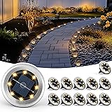 PATIOWIN Mini Solar Ground Lights, 12 Pack Solar