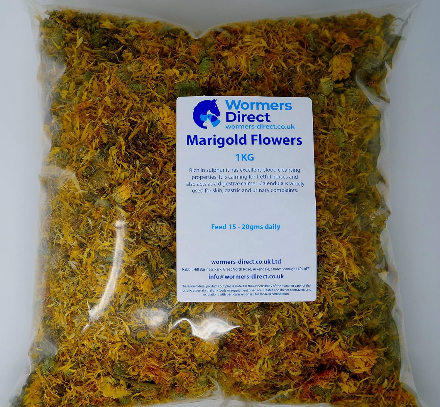 wormersdirect.co.uk Marigold Flowers (calendula) For Horses 1kg Amazon.co.uk Pet Supplies