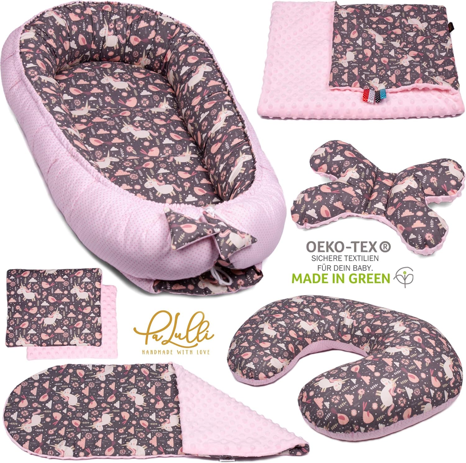 baby blanket with neck pillow