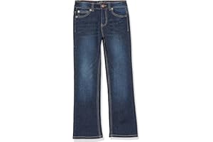 Lucky Brand Girls 5-Pocket Stretch Bootcut Fit Denim Jean, Zipper Fly & Button Closure