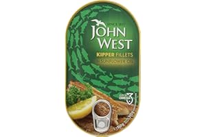 John West Kipper Fillets in Sunflower Oil, 5.6 Ounce by John West