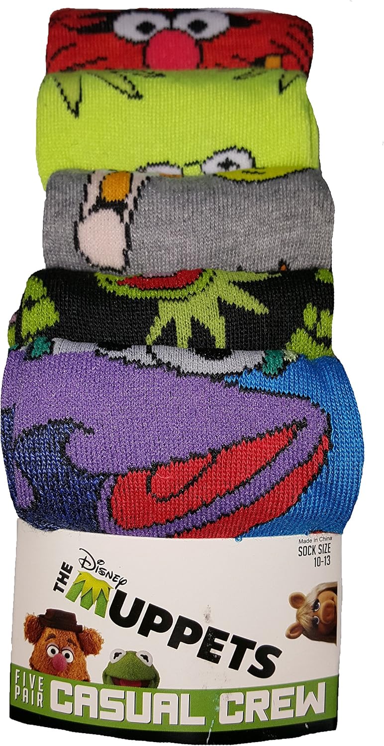 Disney The Muppets Crew Socks Beaker and Dr Bunsen Casual Adult Mens 1013