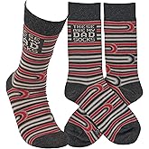 Primitives by Kathy Novelty Socks -These are my Dad Socks, One Size, Unisex, LOL Collection