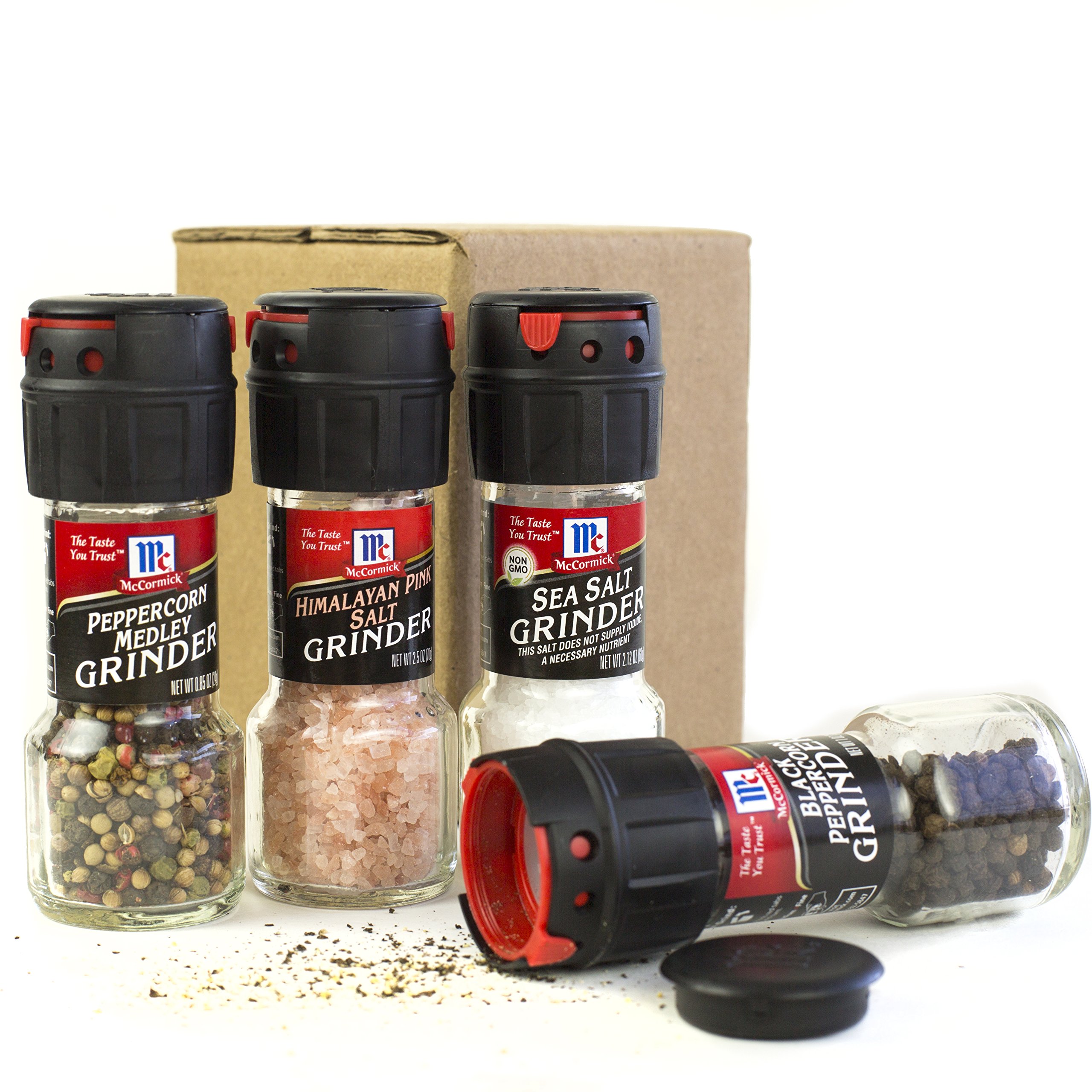McCormick Salt and Pepper Grinders (Himalayan Pink Salt, Peppercorn