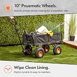 VonHaus Garden Cart Utility Wagon 350kg Capacity Heavy Duty Trolley view 2