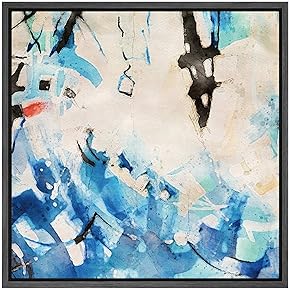 SIGNWIN Framed Canvas Wall Art White, Black, Navy,...