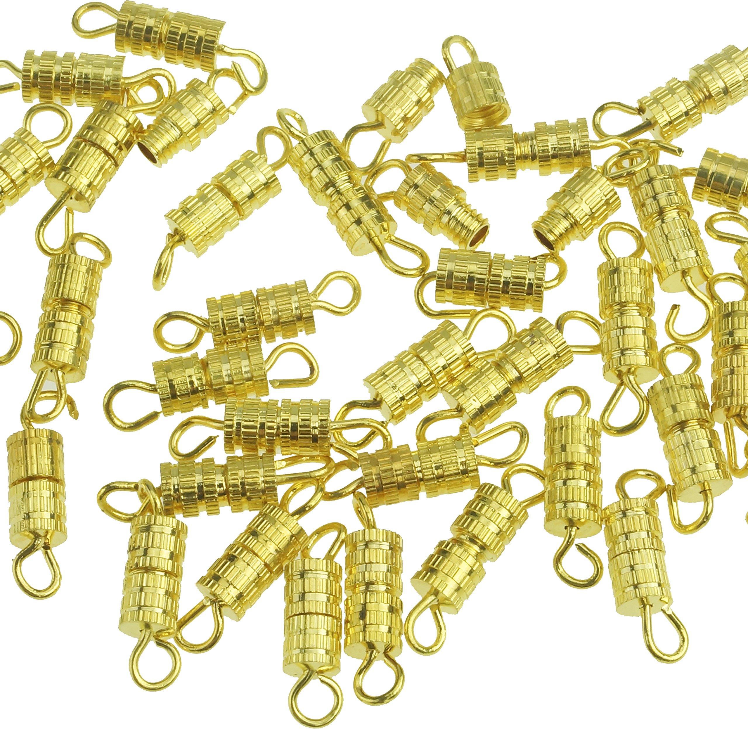 Kare & Kind Barrel Screw-100pcs-Screw Type Clasp 4X15mm-10 Retail Packaging