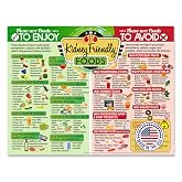 Kidney Friendly Food List Chart Magnet &ndash; Renal Diet &amp; Kidney Disease | Magnetic 8.5x11 fridge chart of low sodium, potassium &amp; phosphorus foods to eat and avoid for CKD, dialysis &amp; renal failure