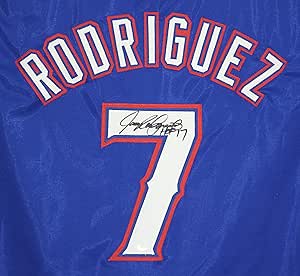 texas rangers signed jersey