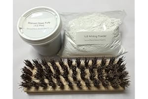 SUN AND MOON STAINED GLASS Stained Glass Putty, Whiting Powder & Cement Putty Brushes