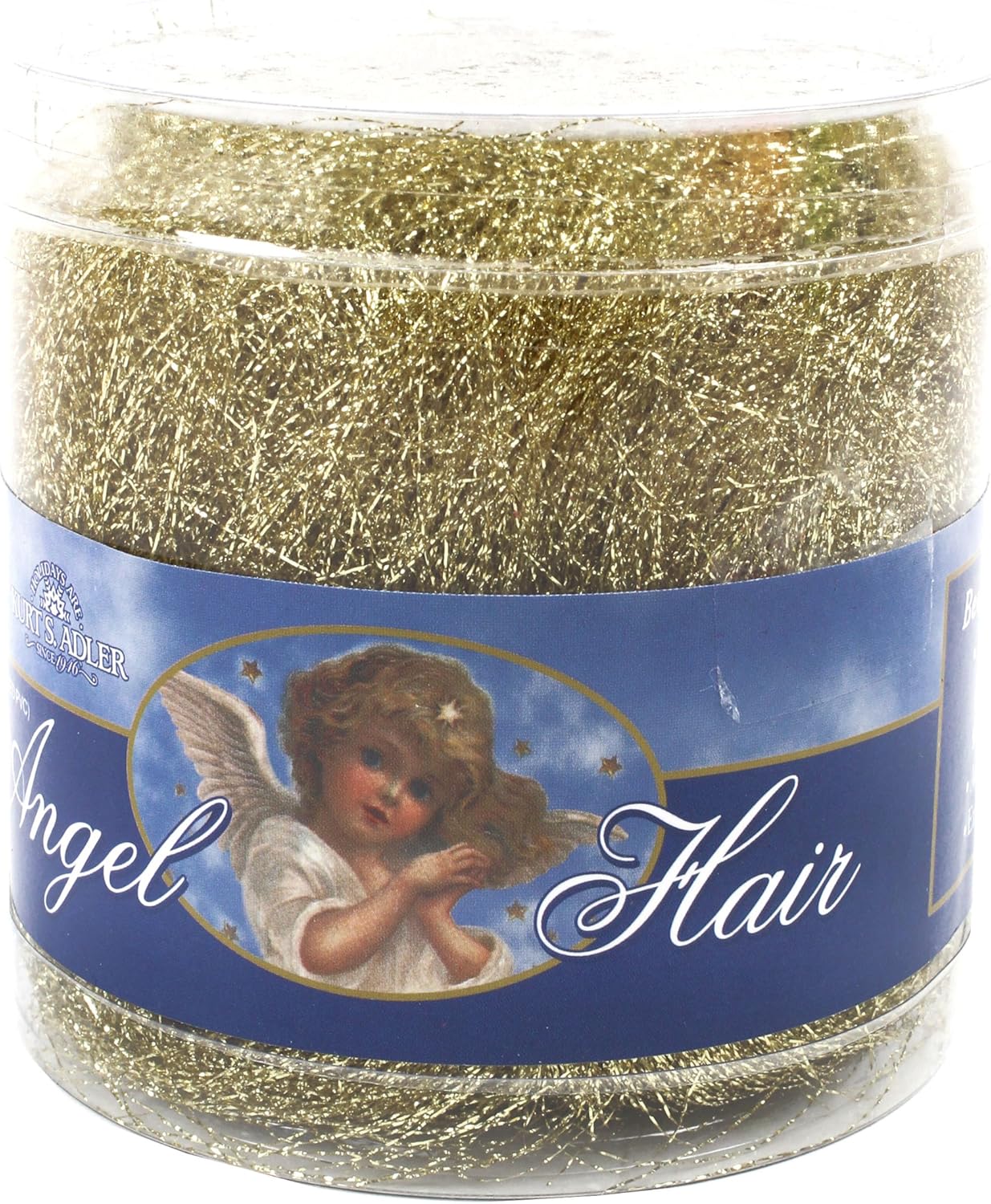 Gold Angel Hair Tinsel Strands by Kurt Adler Amazon.co.uk Kitchen & Home