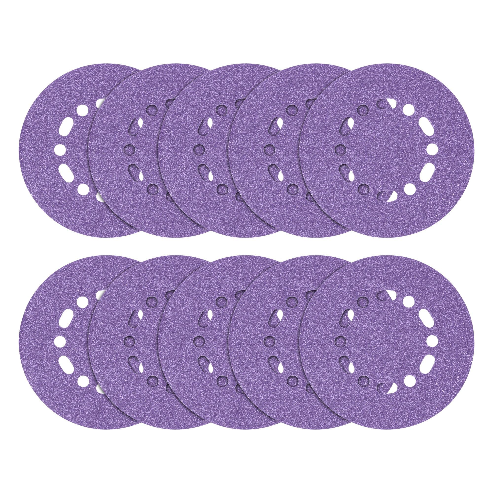 Trend Zirconium 150mm Random Orbit 40 Grit Abrasive Sanding Discs, AB/150/40Z, Pack of 10 — image 1