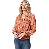 Jessica Simpson Womens Emery Bell Sleeve Smock Waist Blouse
