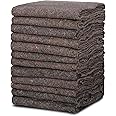 ZENY Textiles Moving Blankets 12 Pack Pro Economy Packing Shipping Moving Pads 54 x 72 (21 lb/dz),Packing Blankets Storage Blankets for One Time Moving