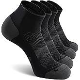 CS CELERSPORT 2/5 Pairs Ankle Compression Socks for Men and Women Running Athletic Socks