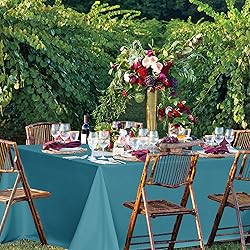 sancua Rectangle Tablecloths for 6 Foot Tables, 6