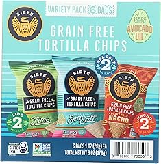 Siete Family Foods, Chip Tortilla Grain Free Variety 6 Pack, 6 Ounce